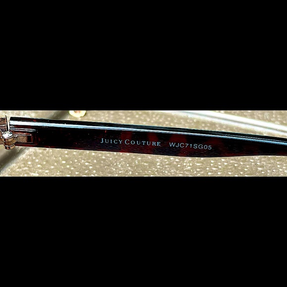 NWT Juicy Couture Sun ☀️ Glasses with Silver and Gold sparkles ✨ on each side! - Picture 7 of 7
